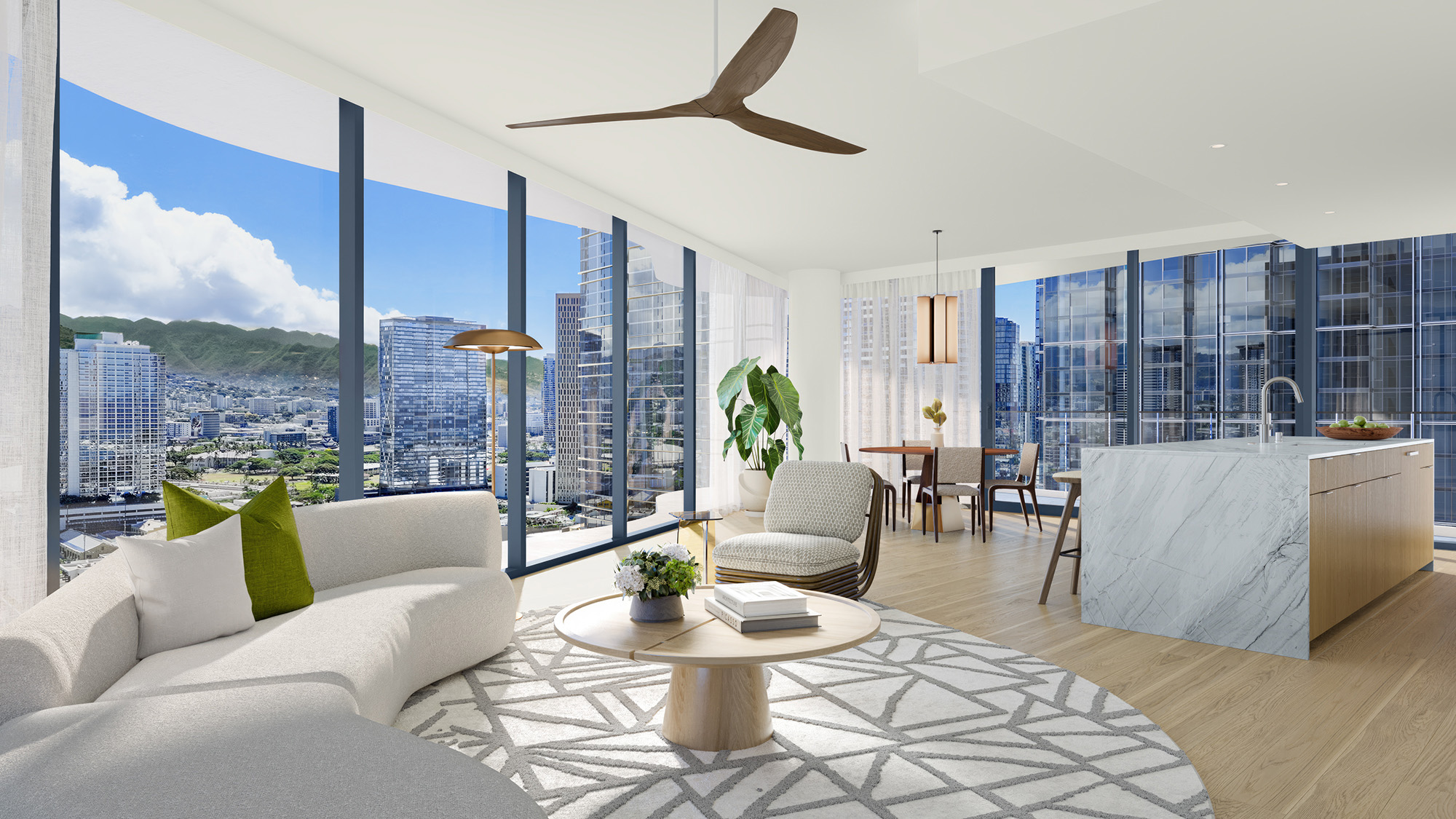 Interior shot of living room